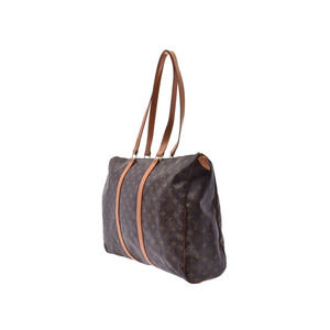 Louis Vuitton Bag Leather Monogram Brown Shoulder Flanery